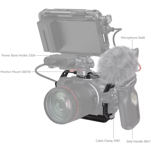 SmallRig 4159B "HawkLock" Quick Release Cage (for Canon EOS R6 mark II)