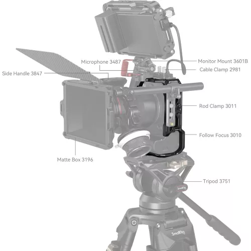 SmallRig 4159B "HawkLock" Quick Release Cage (for Canon EOS R6 mark II)