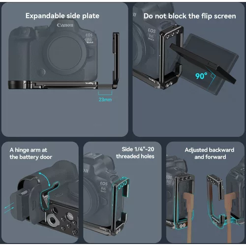 SmallRig 4159B "HawkLock" Quick Release Cage (for Canon EOS R6 mark II)