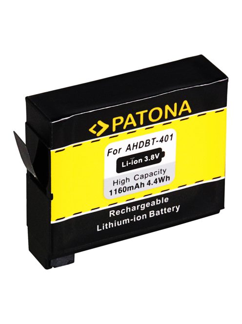 PATONA AHDBT-401 PLATINUM akkumulátor (1.160mAh) (for GoPro HERO4) (1235)