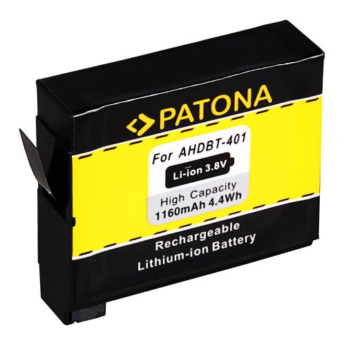 PATONA AHDBT-401 PLATINUM akkumulátor (1.160mAh) (for GoPro HERO4) (1235)