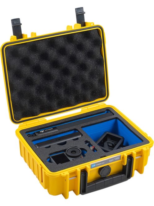 B&W OUTDOOR CASES Type 1000 (for DJI Osmo Action 3/4/5 PRO) (yellow) (1000/Y/ACTION3)