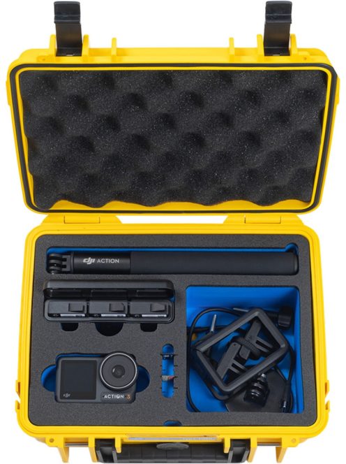 B&W OUTDOOR CASES Type 1000 (for DJI Osmo Action 3/4/5 PRO) (yellow) (1000/Y/ACTION3)