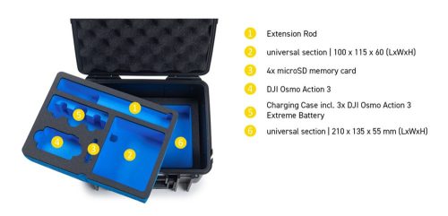 B&W OUTDOOR CASES Type 2000 (for DJI Osmo Action 3/4/5 PRO) (black) (2000/B/ACTION3)