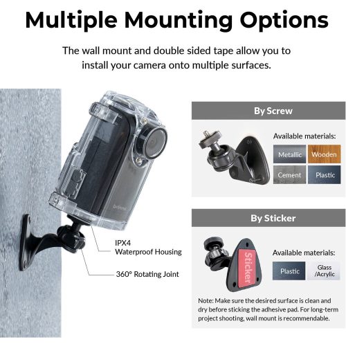 Brinno BCC300-M Time Lapse Camera Mount Bundle (KIT)