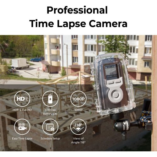 Brinno BCC300-C Time Lapse Camera Construction Bundle (KIT)