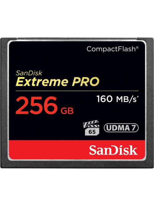 SanDisk Extreme PRO® CompactFlash™ 256GB memóriakártya (160MB/s) (123863)