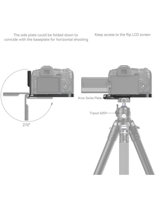 SmallRig Foldable L-Shape Mount Plate (for Canon EOS R8) (4211)