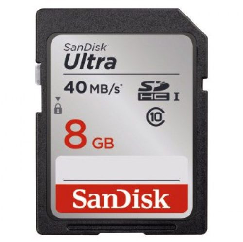 SanDisk SDHC Ultra kártya - 8 GB, 40MB/s