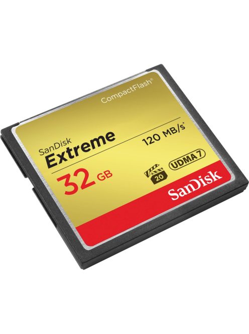 SanDisk Extreme CompactFlash™ 32GB memóriakártya (120MB/s) (124093)