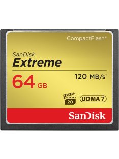   SanDisk Extreme CompactFlash™ 64GB memóriakártya (120MB/s) (124094)
