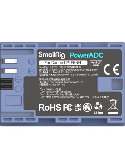 SmallRig 4264 - LP-E6NH akkumulátor (2.400mAh) (USB-C)