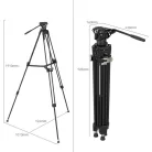 SmallRig 4163 Heavy-Duty Aluminium Video Tripod Kit FreeBlazer AD-80