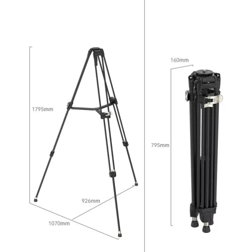 SmallRig 4164 Heavy Duty Alu-Tripod AD-80