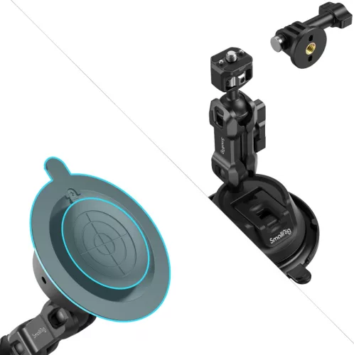 Portable Suction Cup Mount Support Kit for Action Cameras/Mobile Phones (SC-1K)