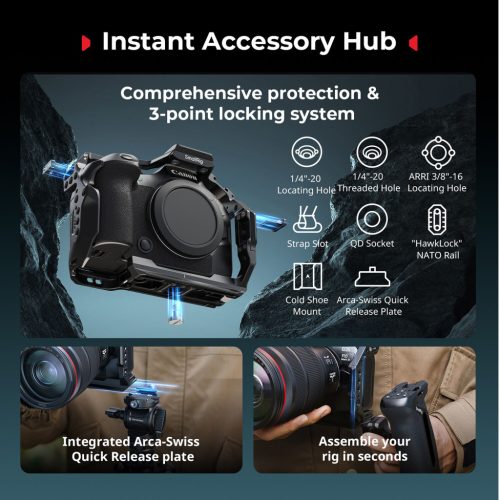 SmallRig 4161 "Black Mamba" Cage (for Canon EOS R6 MII + EOS R6 MIII)