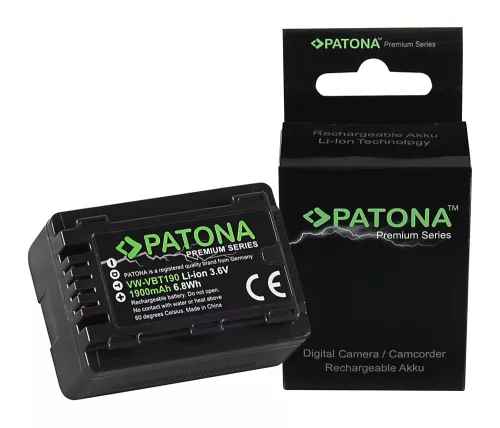 PATONA VW-VBT190 PREMIUM akkumulátor (1.900mAh) (for Panasonic)