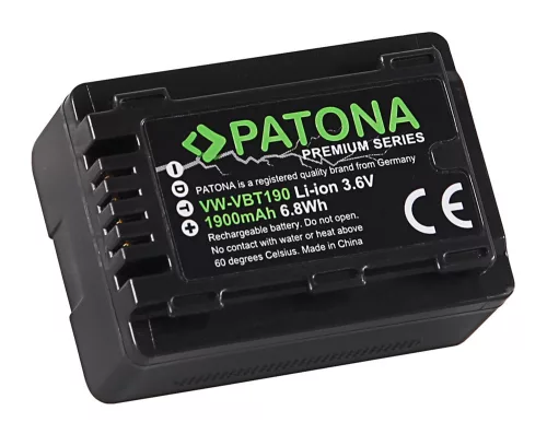PATONA VW-VBT190 PREMIUM akkumulátor (1.900mAh) (for Panasonic)