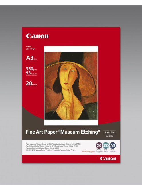 Canon Fine Art Paper FA-ME1 „Museum Etching”, A3 méretű - 20 ív