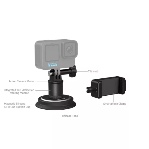 SmallRig 4347 Suction Cup Mounting Support (for action cameras)