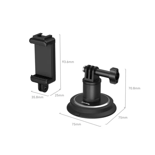 SmallRig 4347 Suction Cup Mounting Support (for action cameras)