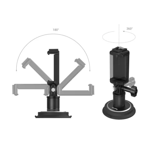 SmallRig 4347 Suction Cup Mounting Support (for action cameras)