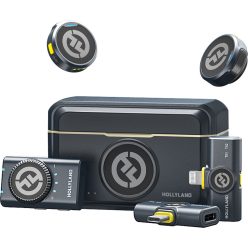   HOLLYLAND LARK M2 "COMBO" Wireless Lavalier Microphone (Duo, Shine Charcoal) 