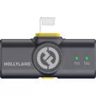 HOLLYLAND LARK M2 "COMBO" Wireless Lavalier Microphone (Duo, Shine Charcoal) 