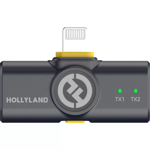 HOLLYLAND LARK M2 "COMBO" Wireless Lavalier Microphone (Duo, Shine Charcoal) 