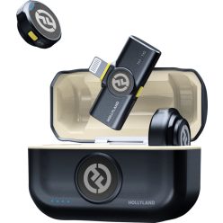   HOLLYLAND LARK M2 "LIGHTNING" Wireless Lavalier Microphone (Duo, Shine Charcoal) 