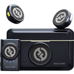   HOLLYLAND LARK M2 "CAMERA" Wireless Lavalier Microphone (Duo, Shine Charcoal) 