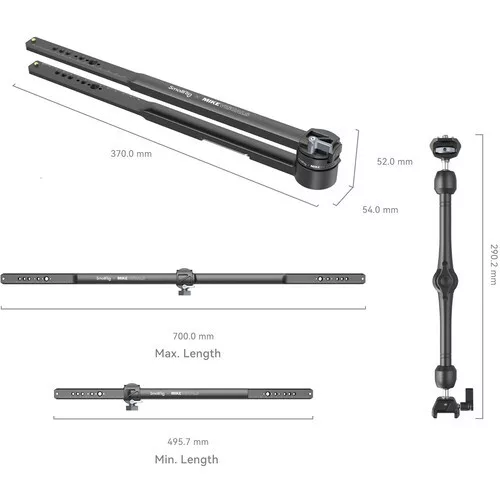 SmallRig 4362 x Mikevisuals Extension Arm Tracking Shot Kit