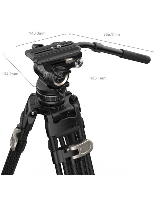 SmallRig 4465 PRO Video Carbon Tripod KIT (with Fluid Head AD-Pro8)