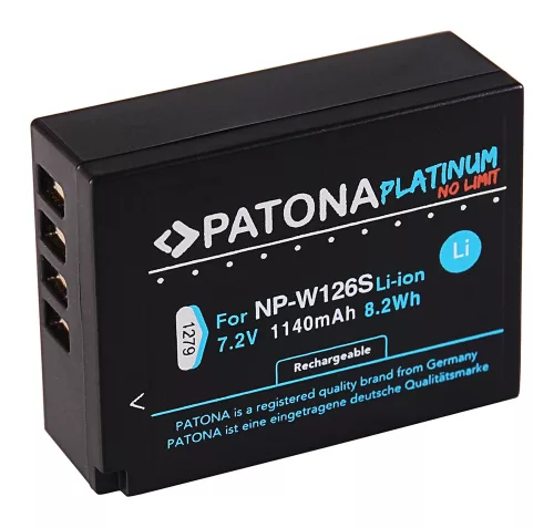 PATONA NP-W126 PLATINUM akkumulátor (1.140mAh) (for FujiFilm X-T3) (1279)