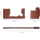 SmallRig 4710 Leather Half Case Kit for Fujifilm X-T50 Brown