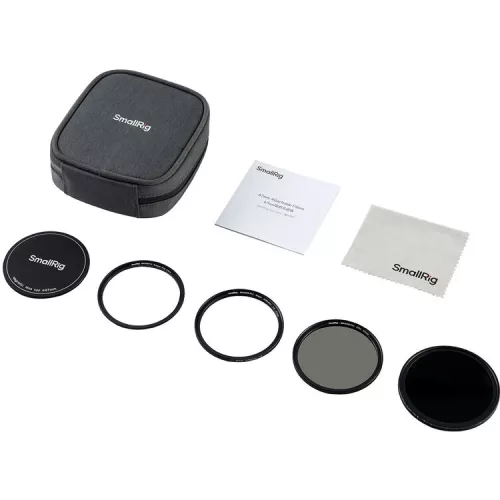 SmallRig 4726 5-in-1 Attachable Filter Kit VND 2-32 & CPL & 1/4 Effect Black Mist (67mm)