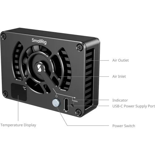 SmallRig 4815 Cooling Fan (for Sony / Canon / Fujifilm) Selected Cameras 