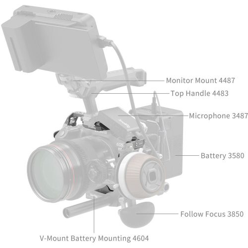 SmallRig 4977 HawkLock Quick Release Cage (for Canon EOS R5 mark II)