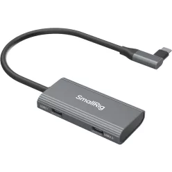   SmallRig 4598 USB-C Hub 4-in-1 PD/USB-C 3.1/USB-C 2.0 with Audio Adapter
