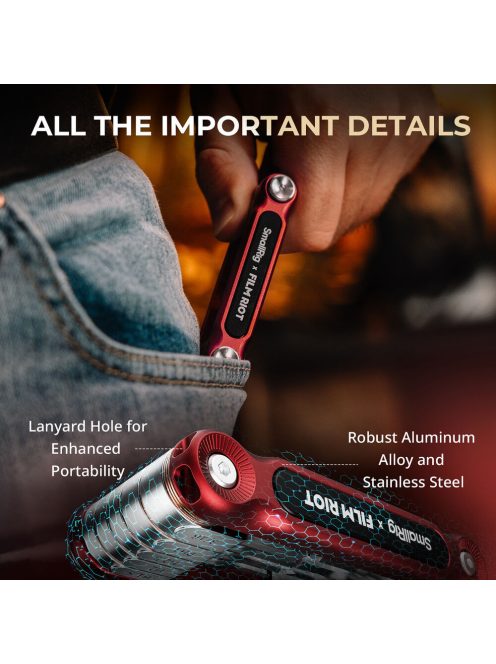 SmallRig 4811 x FILM RIOT 7-in-1 Folding Wrench Set (red)