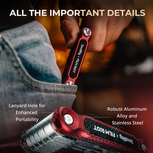 SmallRig 4811 x FILM RIOT 7-in-1 Folding Wrench Set (red)