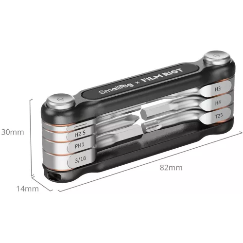 SmallRig 4374 x FILM RIOT 7-in-1 Folding Wrench Set (black)