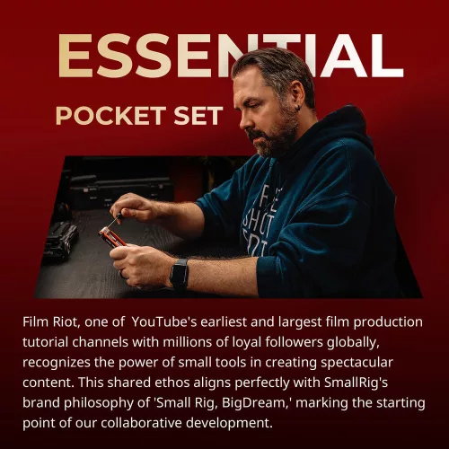 SmallRig 4813 x FILM RIOT 10-in-1 Folding Wrench Set (red)