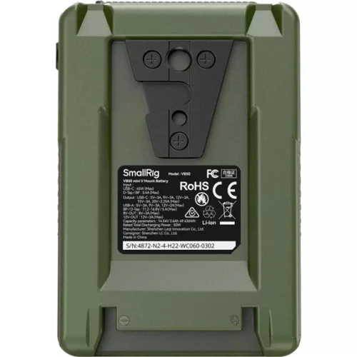 SmallRig 4872 V-Mount Battery Mini VB50 (Green)