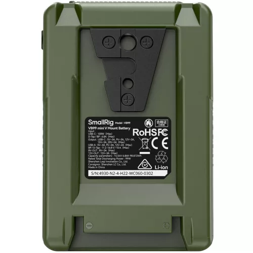 SmallRig 4930 V-Mount Battery Mini VB99 (Green)
