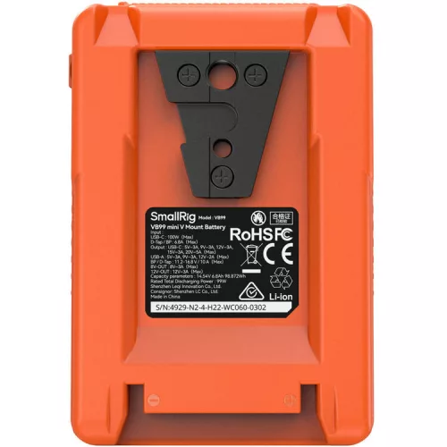 SmallRig 4929 V-Mount Battery Mini VB99 (Orange)