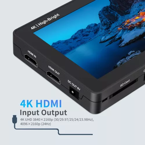 FEELWORLD F6 PLUS X (5.5") (HDMI) (4K) (1.600nit) érintőképernyős kameramonitor