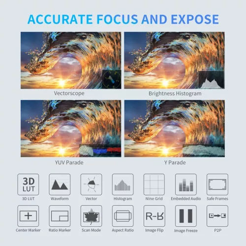 FEELWORLD F6 PLUS X (5.5") (HDMI) (4K) (1.600nit) érintőképernyős kameramonitor