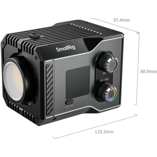 SmallRig 4810 RC 60C RGB LED Video Light with Powerbank Clamp Edition