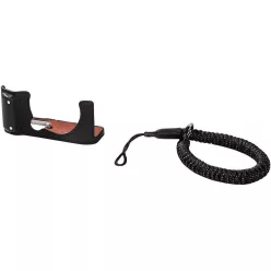   SmallRig 4879 Camera Leather Half Case Kit for FUJIFILM X-M5 Black